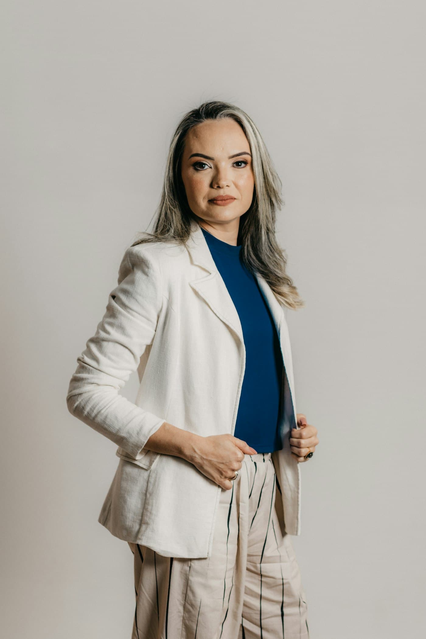 Linen Blend Blazer — view 1