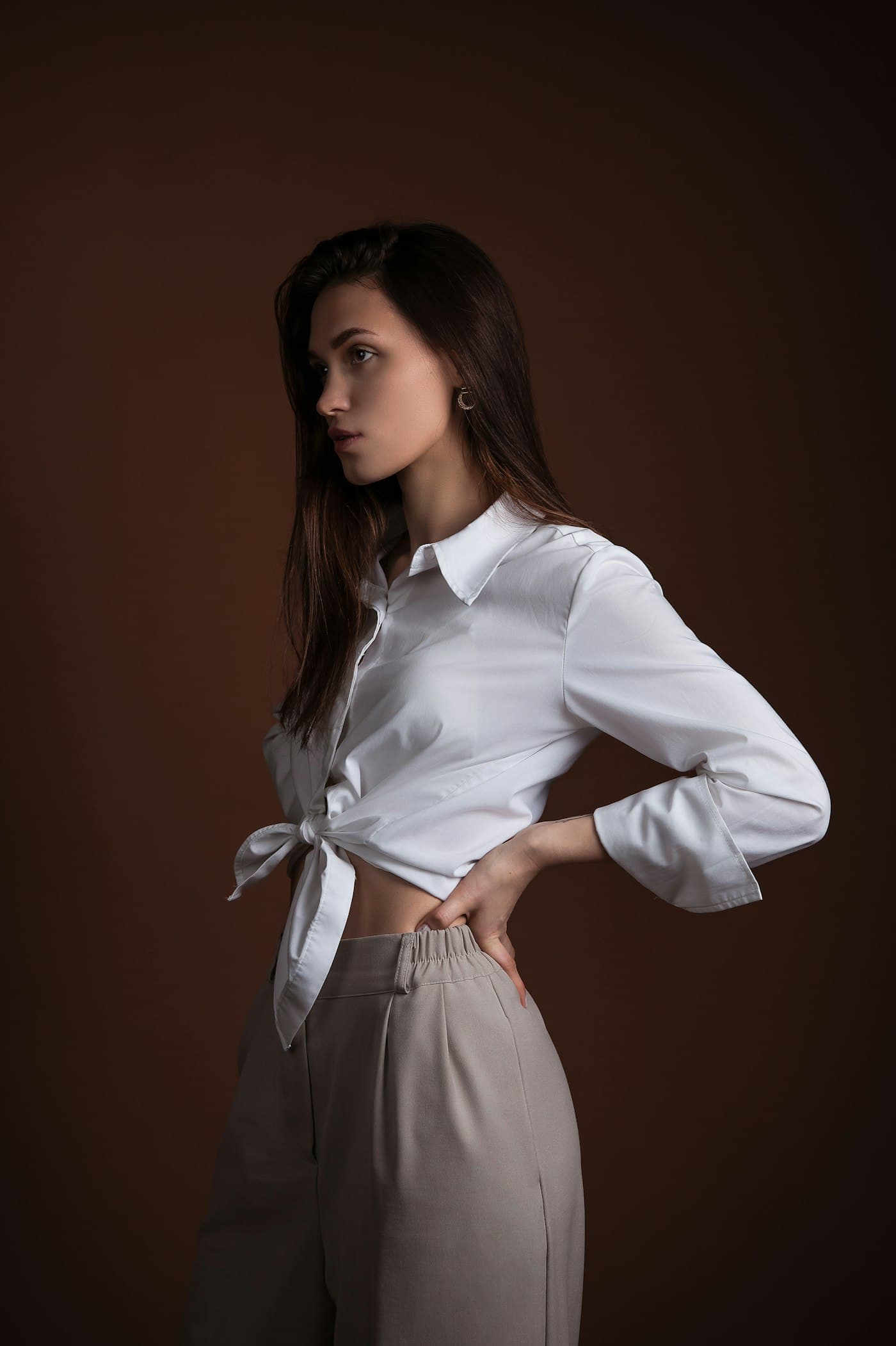 Pleated Wide Leg Trousers — view 3